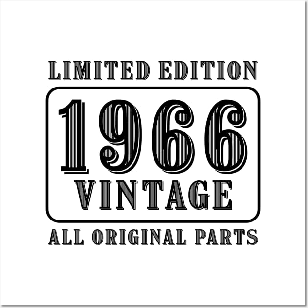 All original parts vintage 1966 limited edition birthday Wall Art by colorsplash